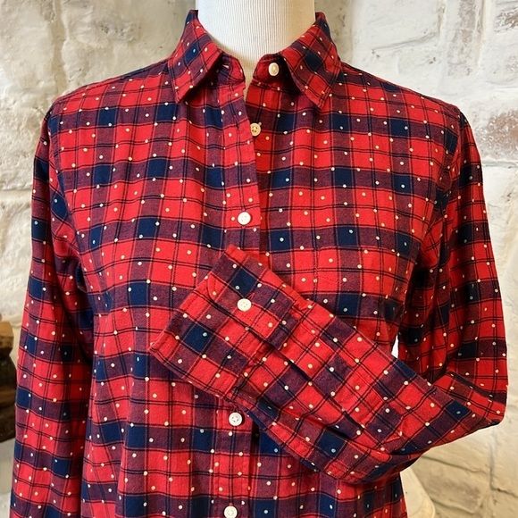 Uniqlo | Polka Dot & Plaid Flannel - Picture 3 of 6